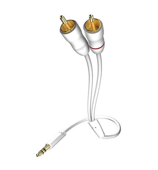 Inakustik 00310005 lydkabel 5 m 3.5mm 2 x RCA Hvid