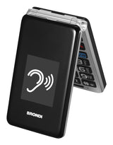 Brondi 10282060 mobiltelefon 7,11 cm (2.8") 119 g Sort, Sølv Senior telefon