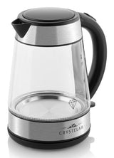Eta Crystela II elkedel 1,7 L 2200 W Sort, Rustfrit stål, Transparent