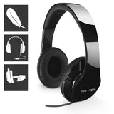 Fantec SHP-250AJ-BB Hovedtelefoner Ledningsført Headset Sort