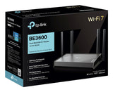 TP-Link Archer BE220 trådløs router Gigabit Ethernet Dual-band (2,4 GHz / 5 GHz) Sort