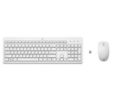 HP 230 Wireless Mouse and Keyboard Combo tastatur Mus inkluderet RF trådløst AZERTY Belgisk Hvid