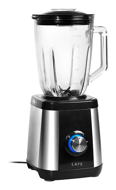Lafe LAFBLE46185 blender Bordplade blender 600 W Sort, Rustfrit stål, Transparent