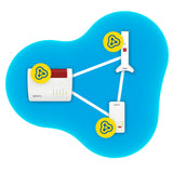 Repeater 3000 AX Netværksgentager 2400 Mbit/s Hvid