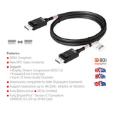 CLUB3D CAC-1091 DisplayPort kabel 1,2 m Sort