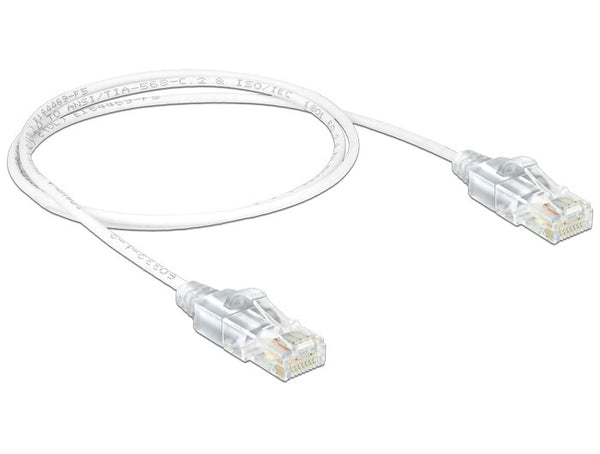 DeLOCK 83781 netværkskabel Hvid 1 m Cat6 U/UTP (UTP)
