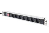 Digitus DN-95402 stikdåse 2 m 7 AC stikkontakt(er) Sort