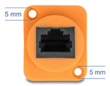 DeLOCK 90804 netværkskabel Sort, Orange 0,3 m Cat5e U/UTP (UTP)