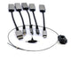 Prokord D-VAKP-ALL# kabel kønsskifter HDMI USB-C, DisplayPort, MINI DisplayPort, Micro HDMI, Mini HDMI Sort, Grå