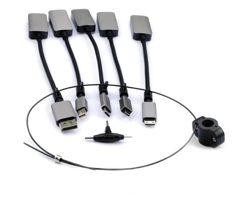 Prokord D-VAKP-ALL# kabel kønsskifter HDMI USB-C, DisplayPort, MINI DisplayPort, Micro HDMI, Mini HDMI Sort, Grå