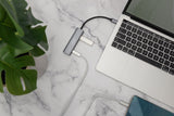 Digitus DA-70245 interface hub USB 3.2 Gen 1 (3.1 Gen 1) Type-C 10000 Mbit/s Grå