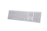 Voxicon DK-295BWL-WHT/BE tastatur Kontor RF trådløst AZERTY Belgisk Hvid