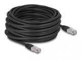 DeLOCK 80131 netværkskabel Sort 15 m Cat6a S/FTP (S-STP)