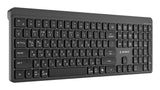 Gembird KB-WPS-03 tastatur Kontor RF trådløs + Bluetooth QWERTY US International, Ukrainsk, Russisk Sort
