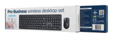 Gembird KBS-WMS-01-CYRL tastatur Mus inkluderet Kontor RF trådløst QWERTY US International, Ukrainsk, Russisk Sort