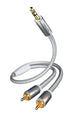 Inakustik 004100015 lydkabel 1,5 m 3.5mm 2 x RCA Hvid