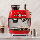 Smeg 50's Style Espressomaskine EGF03RDEU Rød