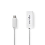 Nedis CCGB64950WT02 netværkskabel Hvid 0,2 m Cat8.1