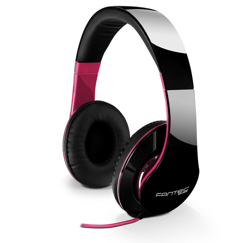 Fantec SHP-250AJ Headset Ledningsført Musik Sort, Lyserød