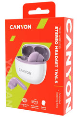 Canyon TWS-5 Headset Trådløs I ørerne Opkald/Musik/Sport/Hverdag USB Type-C Bluetooth Violet
