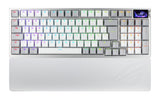 ASUS ROG Azoth 96 HE tastatur Spil USB + RF Wireless + Bluetooth QWERTZ Tysk Hvid