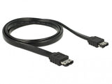 DeLOCK 85640 SATA-kabel 1 m eSATA Sort