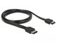 DeLOCK 85640 SATA-kabel 1 m eSATA Sort