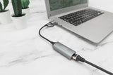 Digitus DN-3028 kabel kønsskifter USB-C USB 3.1 RJ-45 Grå