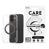 PanzerGlass CARE™ by ® Case Transparent m. Sort Kickstand & MagSafe iPhone 16