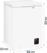 Gorenje FH15E6W5 Kummefryser Fritstående 141 L Hvid