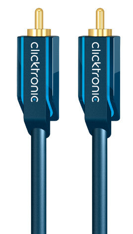ClickTronic 3m Audio Cable lydkabel RCA Blå
