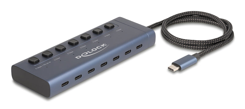 DeLOCK 63410 interface hub USB 3.2 Gen 1 (3.1 Gen 1) Type-C 5000 Mbit/s Blå