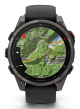 Garmin fēnix 8 Pro 3,56 cm (1.4") AMOLED 47 mm Digital 454 x 454 pixel Berøringsskærm Grå Wi-Fi GPS (satellit)