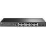 TP-Link JetStream TL-SG3428XPP-M2 netværksswitch Administreret L2+ 2.5G Ethernet (100/1000/2500) Strøm over Ethernet (PoE) 1U Sort