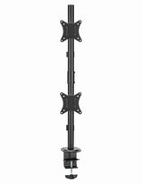 Gembird MA-D2-02 skærmbeslag og -stativer 81,3 cm (32") Skrivebord Sort