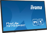 iiyama ProLite T2755MSC-B1 computerskærm 68,6 cm (27") 1920 x 1080 pixel Fuld HD LED Berøringsskærm Bordplade Sort