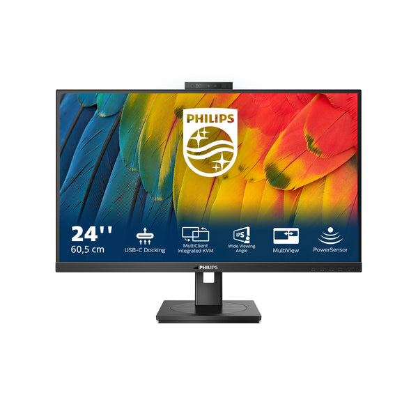 Philips 5000 series 24B1U5301H/00 computerskærm 60,5 cm (23.8") 1920 x 1080 pixel Fuld HD LCD Sort