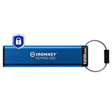 Kingston Technology IronKey 128GB Keypad 200, FIPS 140-3 niveau 3 AES-256 hardwarekrypteret