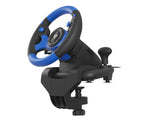 GENESIS Seaborg 350 Sort, Blå USB Rat + Pedaler Nintendo Switch, PC, PlayStation 4, Playstation 3, Xbox 360, Xbox One, Xbox Series S, Xbox Series X