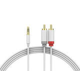 shiverpeaks FL31-34156 lydkabel 1,5 m 3.5mm 2 x RCA Hvid