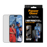 PanzerGlass ® 2-Way Privacy Skærmbeskyttelse iPhone 17 Pro Max | Ultra-Wide Fit m. Fastfit in-a-box