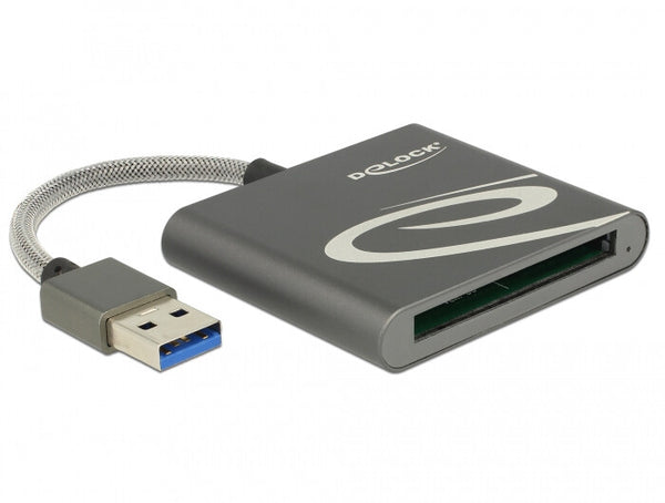 DeLOCK 91525 kortlæser USB 3.2 Gen 1 (3.1 Gen 1) Grå
