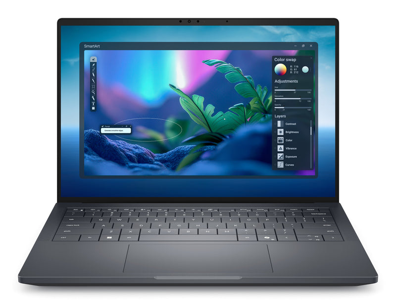 DELL Pro Max 14 Premium MA14250 Intel Core Ultra 7 265H Laptop 35,6 cm (14") Full HD+ 32 GB LPDDR5x-SDRAM 1 TB SSD NVIDIA RTX PRO 1000 Blackwell Wi-Fi 7 (802.11be) Windows 11 Pro Tysk Sort