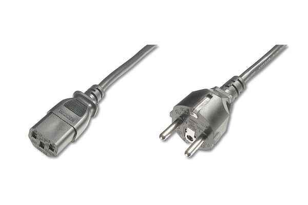Digitus AK-440101-018-S el-ledning Sort 1,8 m CEE7/7 IEC C13
