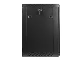 Lanberg WF01-6412-10B stativ 12U Vægmonteret stativ Sort