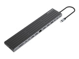 Conceptronic DONN32B dockingstation Ledningsført USB 3.2 Gen 1 (3.1 Gen 1) Type-C Grå, Sølv
