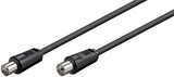 Goobay 11722 koaxial kabel 3C-2V 2,5 m Koaksial Sort