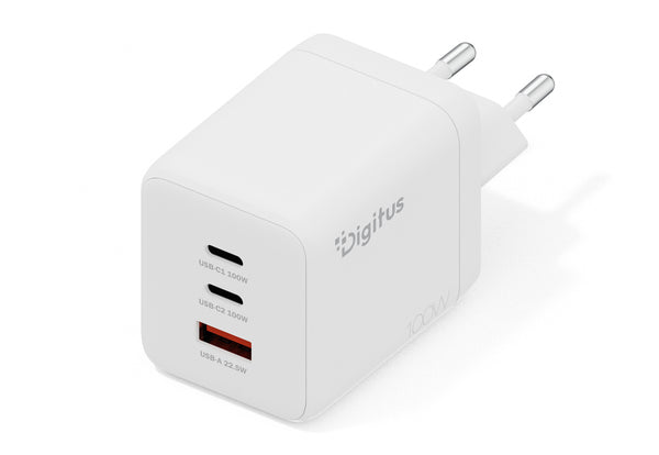 Digitus DA-10304 oplader til mobil enhed Universel Hvid Vekselstrøm Hurtig opladning Indendørs