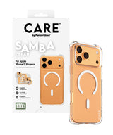 PanzerGlass CARE™ by ® Samba Case Transparent m. Hvid MagSafe iPhone 17 Pro Max
