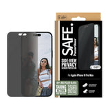 PanzerGlass SAFE. by ® 2-Way Privacy Skærmbeskyttelse iPhone 16 Pro Max | Ultra-Wide Fit